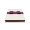 Boîte chocolat à abattant avec nœud élastique | Chocopack