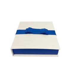 Boîte chocolat à abattant avec nœud élastique | Chocopack