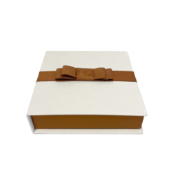 Boîte chocolat à abattant avec nœud élastique | Chocopack