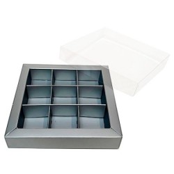 Boites trottoirs avec couvercle transparent