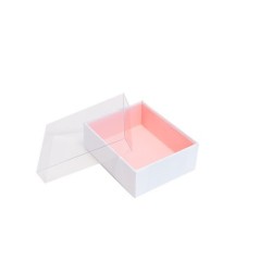 Boites pour biscuits avec couvercle transparent