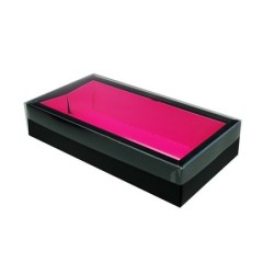 Boites pour macarons avec couvercle transparent