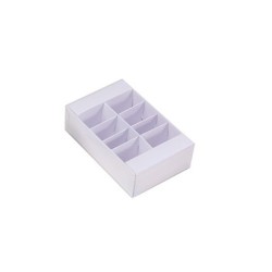 Boites pour macarons avec couvercle transparent