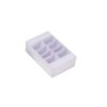Boites pour macarons avec couvercle transparent