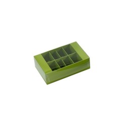 Boites pour macarons avec couvercle transparent